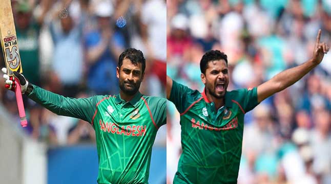 র‍্যাঙ্কিংয়ে মাশরাফি-তামিমের উন্নতি
